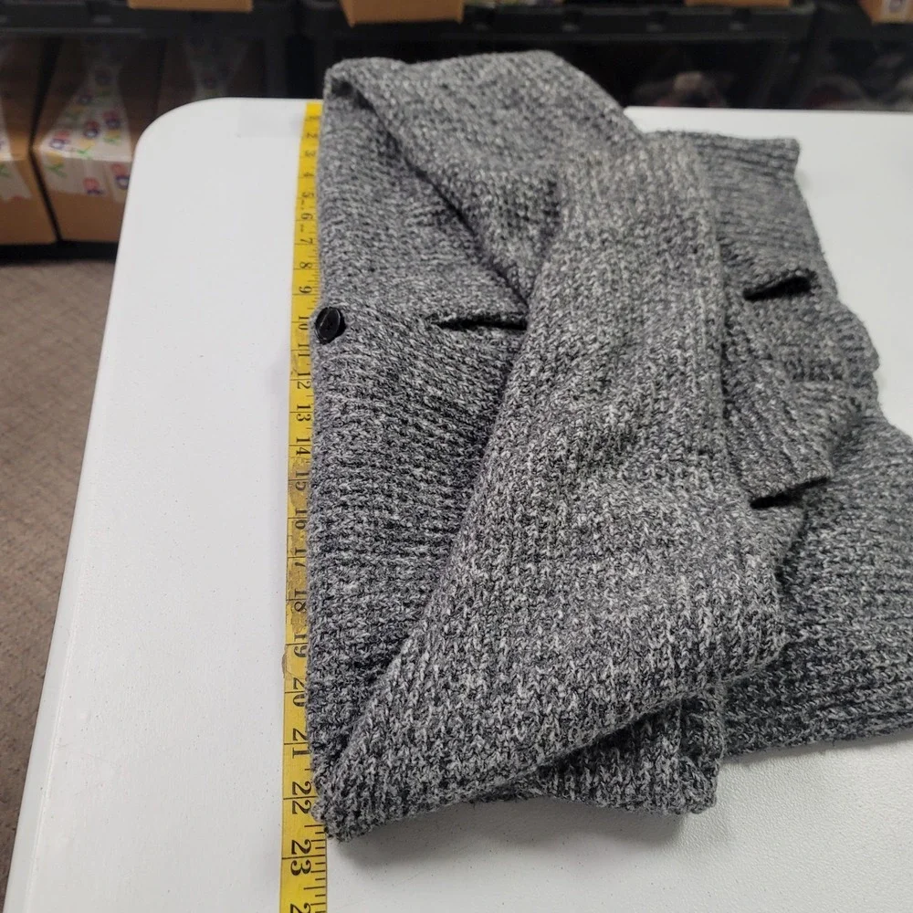 Abercrombie‎ & Fitch Mens Button Shawl Collar Cardigan Size S Chunky Waffle Knit